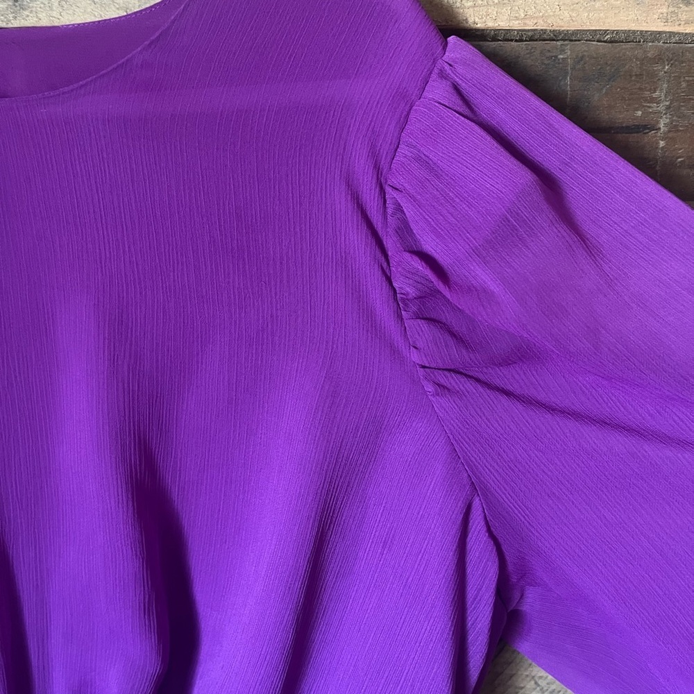 Express Vibrant Purple Blouse - Picture 5 of 7